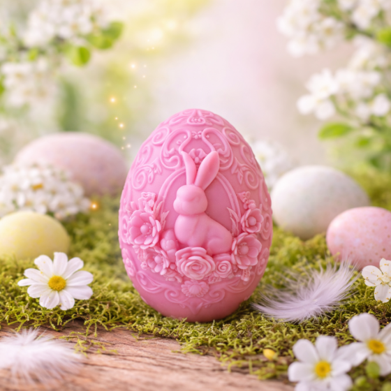 Silikonski kalup za svijeće - jaje 05